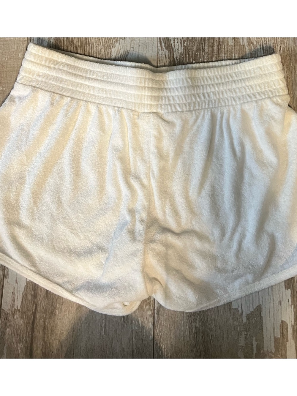 EUC!PINK💗VS SET(L)!Terry Cotton Varsity White Short&LOGO Black Floral Sport Bra! - Picture 8 of 10